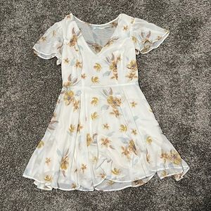 White flowered dress